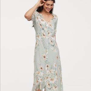 H&M Sage Floral Maxi Dress